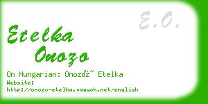 etelka onozo business card